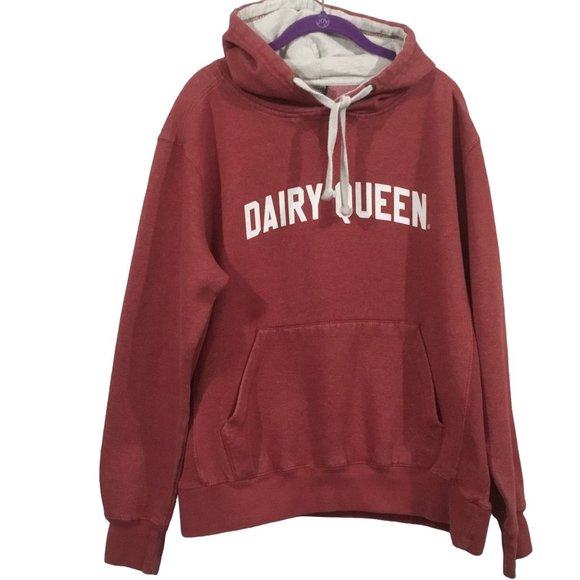 Dairy Queen Tops Dairy Queen Advertising Uniform Red Gray Signature